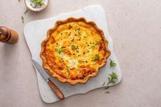 Torta proteica de frango com ricota