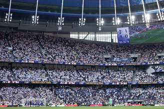 Arquibancadas do Tottenham Stadium, em Londres, na Inglaterra 