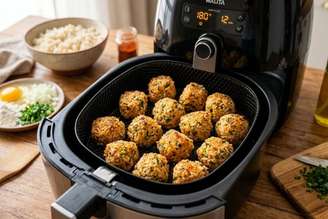 Bolinho de arroz na airfryer.