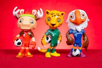 Três animais emblemáticos foram escolhidos para representar as nações-sede da Copa do Mundo 2026