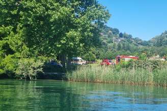 Local de acidente à margem do Lago Maggiore, na Itália