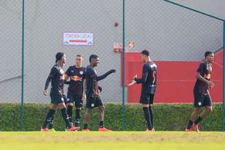 Jogadores do time sub-20 do Red Bull Bragantino. 