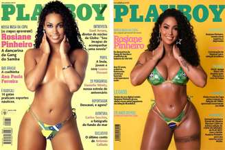 Antes e depois: Rosiane Pinheiro para a capa da Playboy