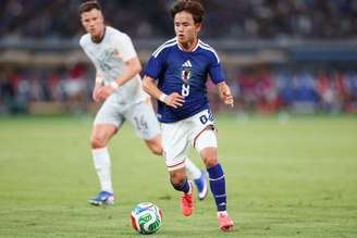 Takefusa Kubo (Japão) durante jogo contra a Islândia, no dia 31.05.2026. 