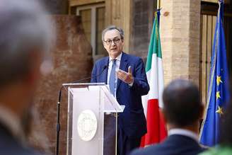 CEO da ANSA, Stefano De Alessandri, durante inauguração da mostra 'Mulheres da República' Italiana