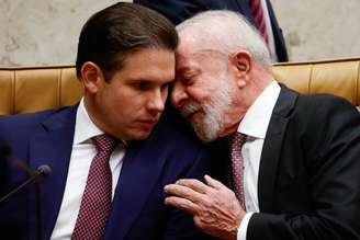 O presidente da Câmara, Hugo Motta, e o presidente Lula