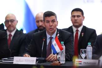 O presidente do Paraguai, Santiago Peña