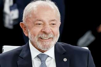 Luiz Inácio Lula da Silva durante reunião ampliada do G7.
