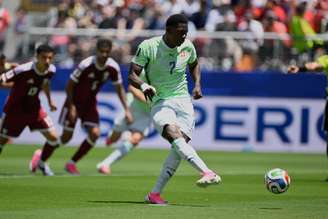 Breel Embolo (Suíça) durante seu jogo de estreia na Copa do Mundo. 
