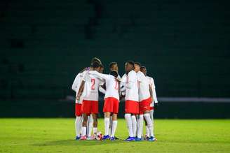Jogadores do time sub-20 do Red Bull Bragantino. 