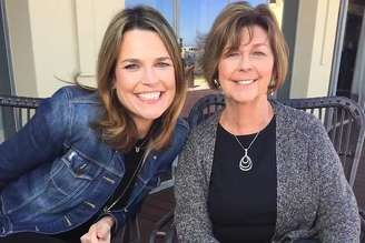 Savannah Guthrie com sua mãe Nancy Guthrie