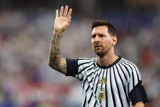 Lionel Messi durante aquecimento de Argentina x Áustria, pela segunda rodada da Copa do Mundo de 2026 