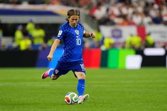 Luka Modric (Croácia) durante seu jogo de estreia da Copa do Mundo 2026.