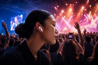 Cada vez mais pessoas vão a shows com AirPods nos ouvidos. O motivo é simples: eles funcionam como protetores auriculares.