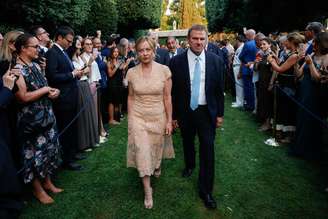 Fertitta e Meloni na Festa da Independência dos EUA em Roma em 2025