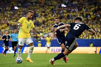 Neymar estreou na Copa do Mundo