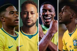 Endrick, Neymar, Luiz Henrique e Rayan