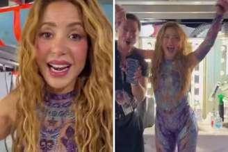 Shakira celebra avança da Seleção Colombiana na Copa do Mundo