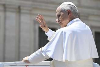 Papa Leão XIV durante audiência geral no Vaticano