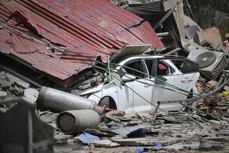 Destruição provocada por terremoto em Catia La Mar, na Venezuela