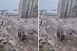 Imagens dos danos causados pelo terremoto