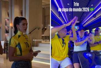 Neydrasta posa para foto no hotel | Amigos e familiares de Neymar em van