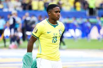 Endrick entrou aos 36 minutos do segundo tempo na vitória do Brasil contra a Escócia