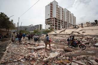 Destruição provocada por terremoto em La Guaira, Venezuela