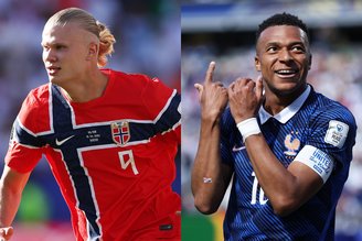 Erling Haaland e Kylian Mbappé são os principais destaques do confronto entre Noruega e França pelo Grupo I da Copa do Mundo de 2026