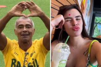 Romário faz coração para arquibancada | Tiffany faz stories após chegar aos EUA