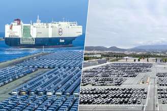 A China está exportando tantos carros para a Europa que enfrenta um problema: carros parados que não conseguem sair de seus portos.