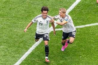 Kaishu Sano comemora gol contra o Brasil