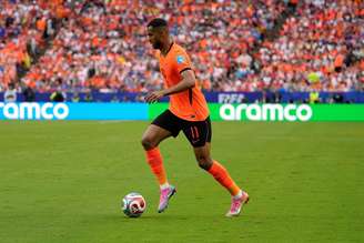Cody Gakpo (Holanda) durante jogo contra a Tunísia, no dia 25.06.2026. 