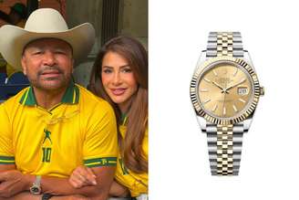 Neymar Pai e Mariane Bernardi | Relógio Rolex