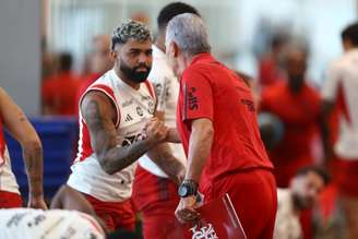 Tite e Gabigol em sua época de Flamengo –
