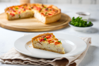 Torta de frango com cottage