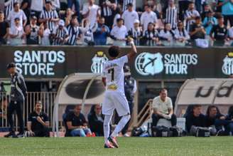 Juninho em amistoso pelo Santos