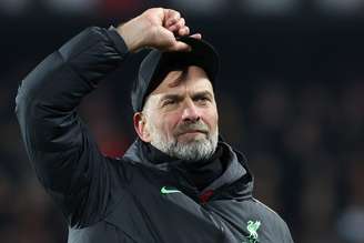 Jürgen Klopp durante jogo do Liverpool 
