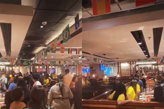 Homem sacou uma arma e provocou correria durante o jogo do Brasil no domingo, 5, no Outback do Shopping Center Norte, em São Paulo