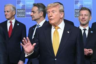 Donald Trump durante cúpula da Otan em Ancara