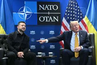 Zelensky e Trump se reuniram à margem da cúpula da Otan em Ancara