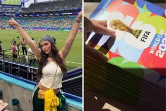 Rafa Kalimann posa em estádio de futebol | Influenciadora mostra compra errada