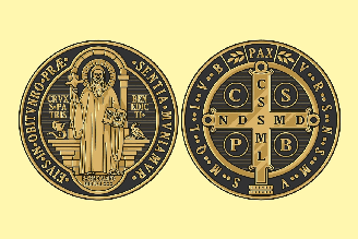 A medalha de São Bento pode ser utilizada em rituais de proteção