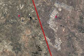 As imagens de satélite de antes e depois são impressionantes: é assim que a maior mina de carvão da América do Norte devorou ​​a paisagem