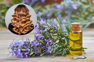 óleo de alecrim para o cabelo.