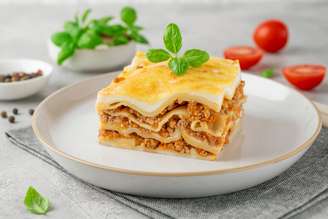 Lasanha à bolonhesa vegetariana