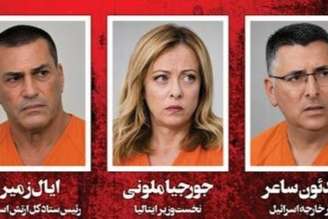 Publicação mostra Meloni como alvo de regime iraniano