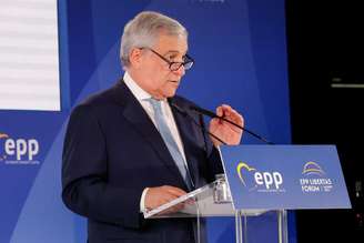 Tajani durante fórum em Madri com líderes da América Latina