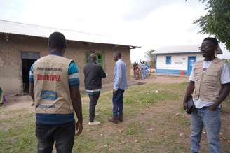 Equipe médica em atuação contra Ebola no Congo