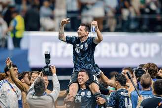 Messi comemora classificação da Argentina à final da Copa do Mundo